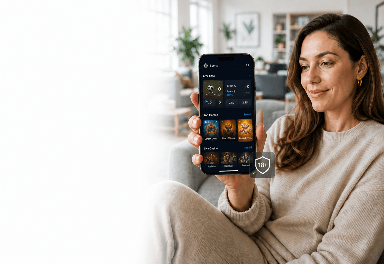 Joueur adulte utilisant un compte de jeu avec âge vérifié