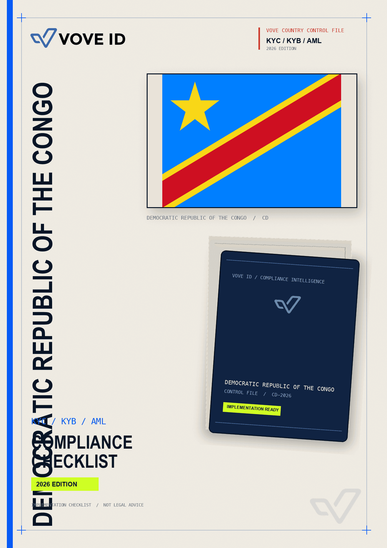 Congo-Kinshasa KYC, KYB and AML compliance checklist cover