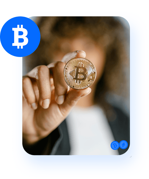 Cryptocurrency identity verification illustration